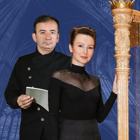 Фестиваль "Вселенная-орган". Кира Лагозинская (арфа), Дмитрий Ушаков (орган, Томск)
