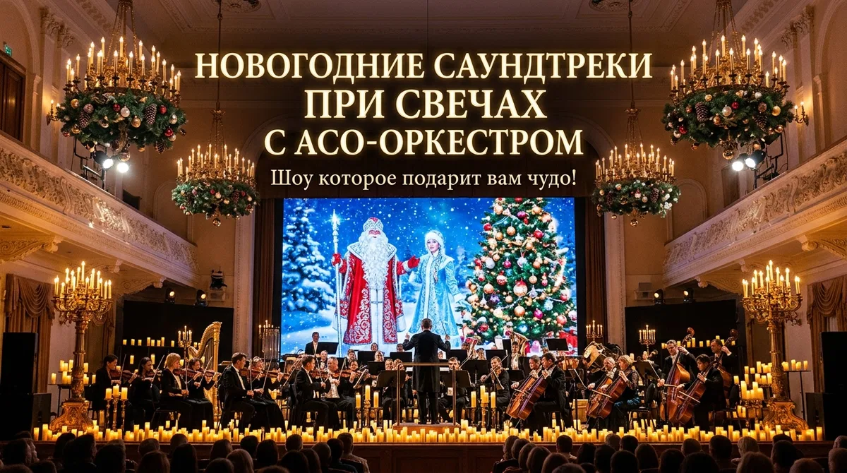 Новогоднее шоу саундтреков при свечах с АСО-оркестром